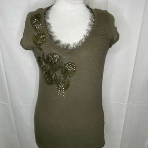 Embellished Willi Smith Top | Size Medium